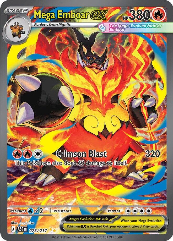 Mega Emboar ex 273/217 (Ascended Heroes)
