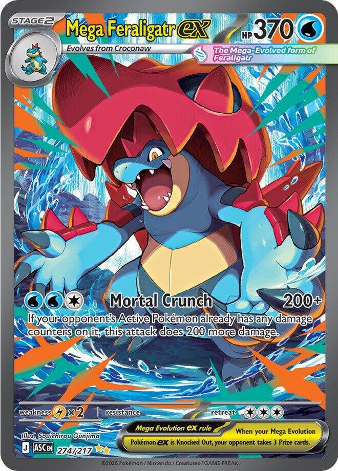Mega Feraligatr ex 274/217 (Ascended Heroes)
