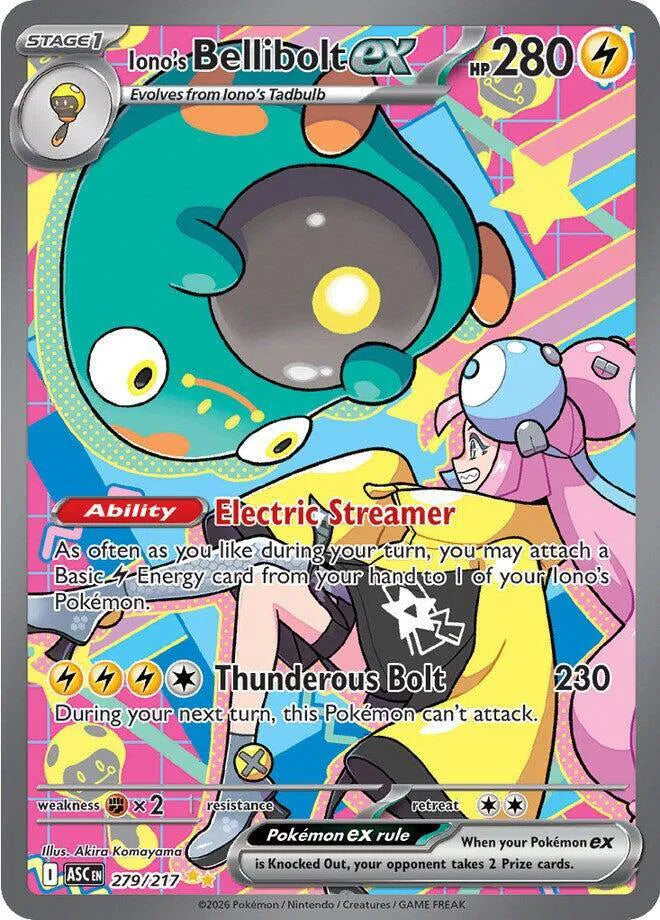 279/217 Iono's Bellibolt ex - Ascended Heroes