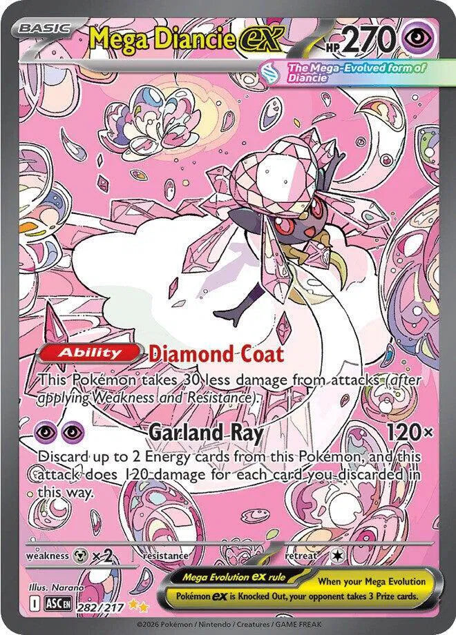 Mega Diancie ex 282/217 (Ascended Heroes)