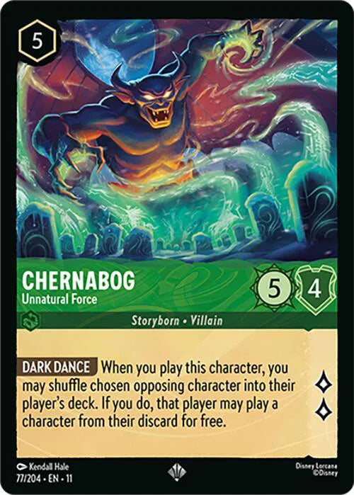 Chernabog - Unnatural Force 77/204 · Cold Foil (Winterspell)