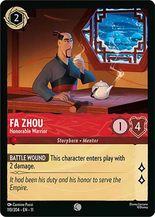 Fa Zhou - Honorable Warrior 110/204 · Cold Foil (Winterspell)