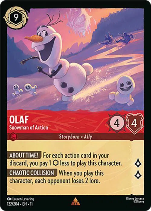 Olaf - Snowman of Action 122/204 · Normal (Winterspell)