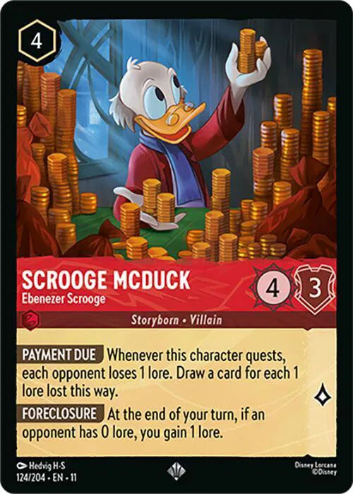 Scrooge McDuck - Ebenezer Scrooge 124/204 · Normal (Winterspell)