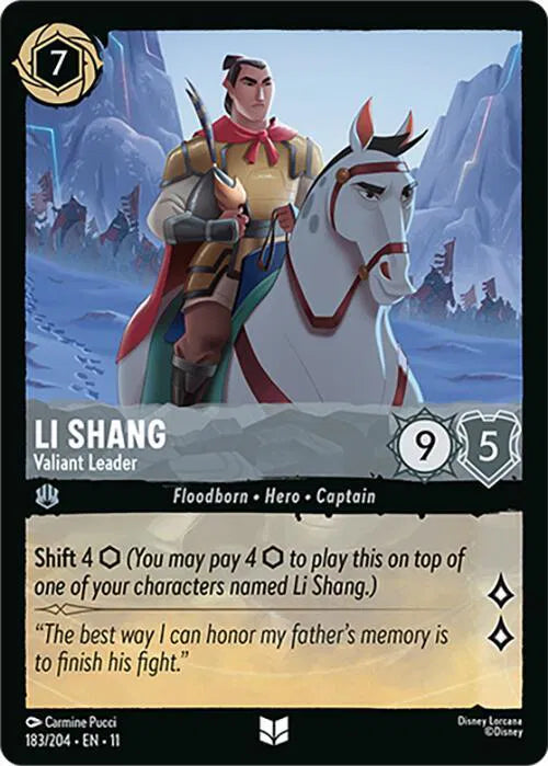 Li Shang - Valiant Leader 183/204 · Normal (Winterspell)