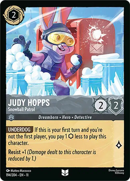 Judy Hopps - Snowball Patrol 194/204 · Normal (Winterspell)