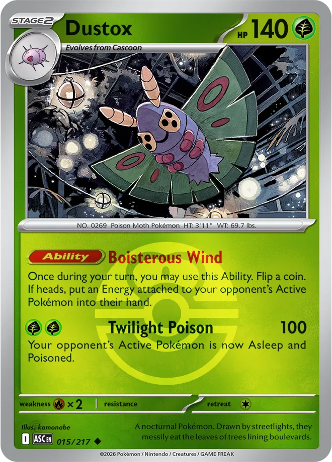 Dustox (Love Ball) 015/217 (Ascended Heroes)