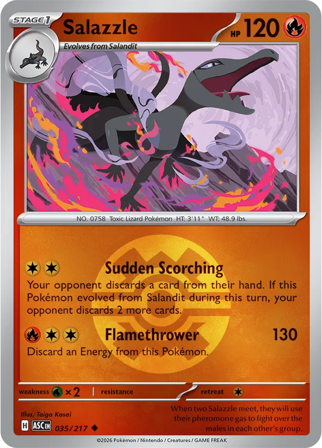Salazzle (Quick Ball) Ascended Heroes Uncommon 035/217