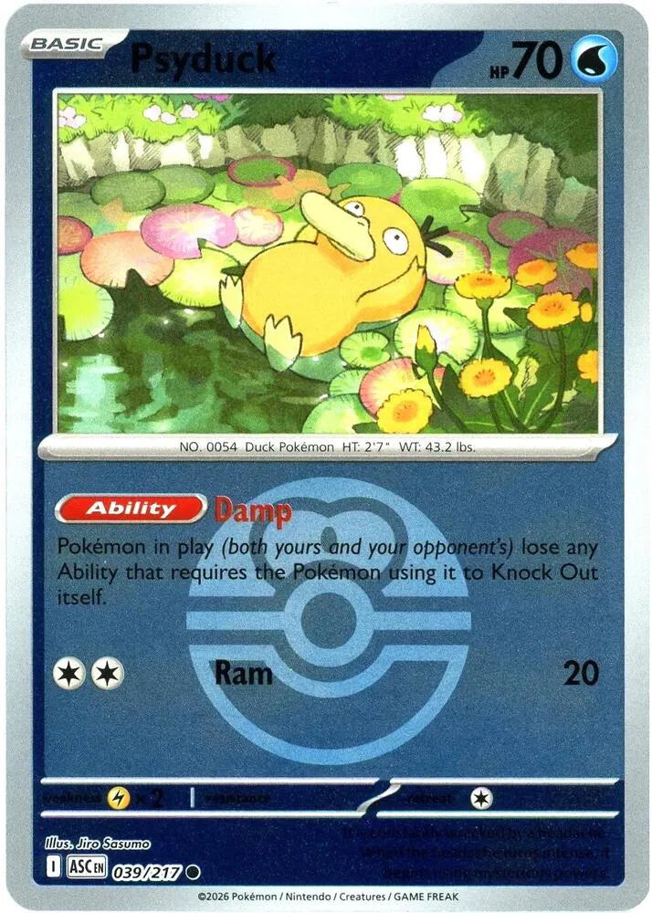 Psyduck 039/217 - Ascended Heroes - Love Ball Pattern