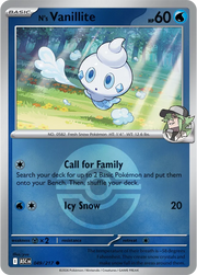 N's Vanillite (Poke Ball) 049/217 · Reverse Holofoil (Ascended Heroes)