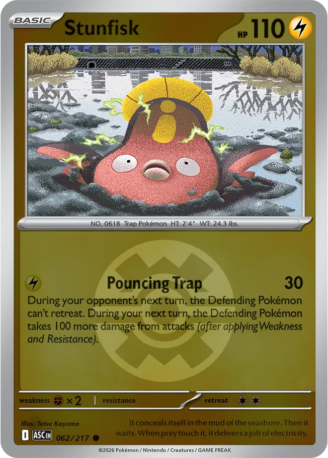 Stunfisk (Quick Ball) 062/217 (Ascended Heroes)
