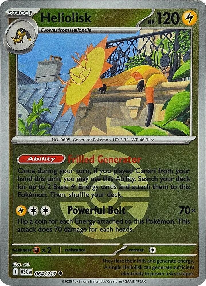 Heliolisk 064/217 - Ascended Heroes - Quick Ball Pattern
