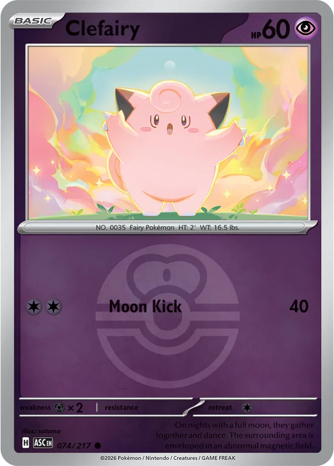 Clefairy (Love Ball) 074/217 (Ascended Heroes)