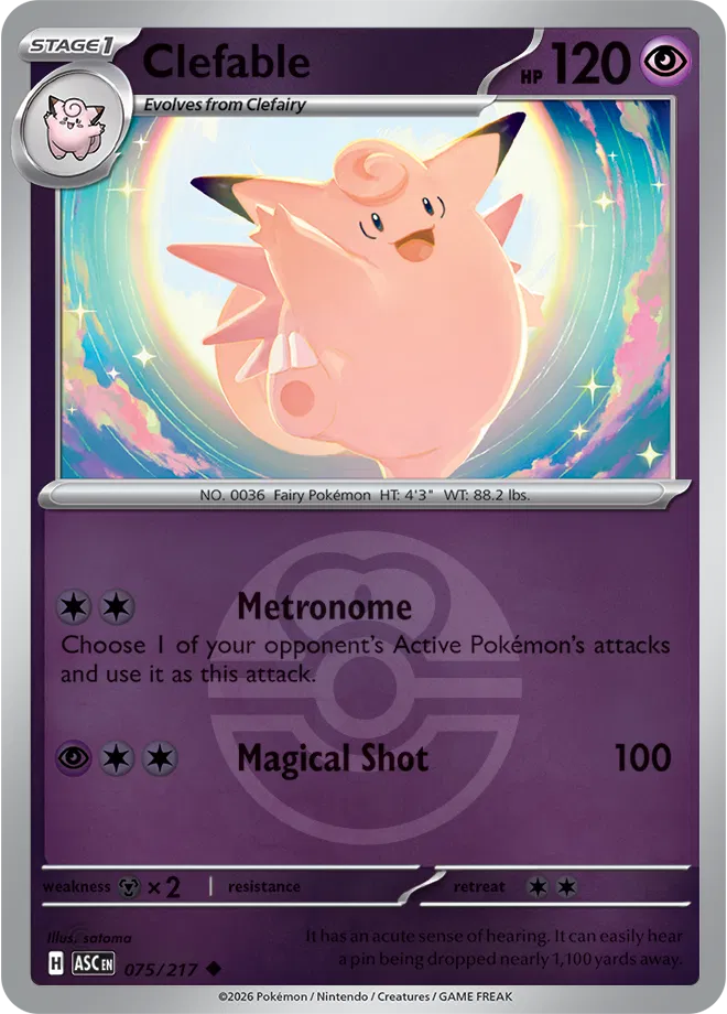 Clefable (Love Ball) 075/217 (Ascended Heroes)