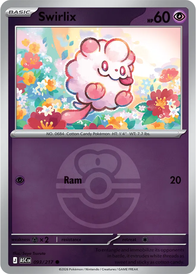 Swirlix (Love Ball) 093/217 (Ascended Heroes)