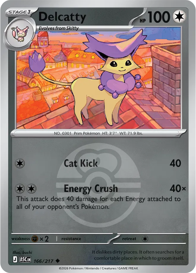 Delcatty - 166/217 (Love Ball) - ME: Ascended Heroes (ASC)