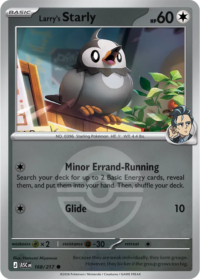 Larry's Starly (Poke Ball) Ascended Heroes Common 168/217