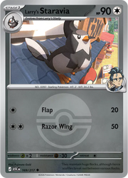 Larry's Staravia (Poke Ball) 169/217 · Reverse Holofoil (Ascended Heroes)