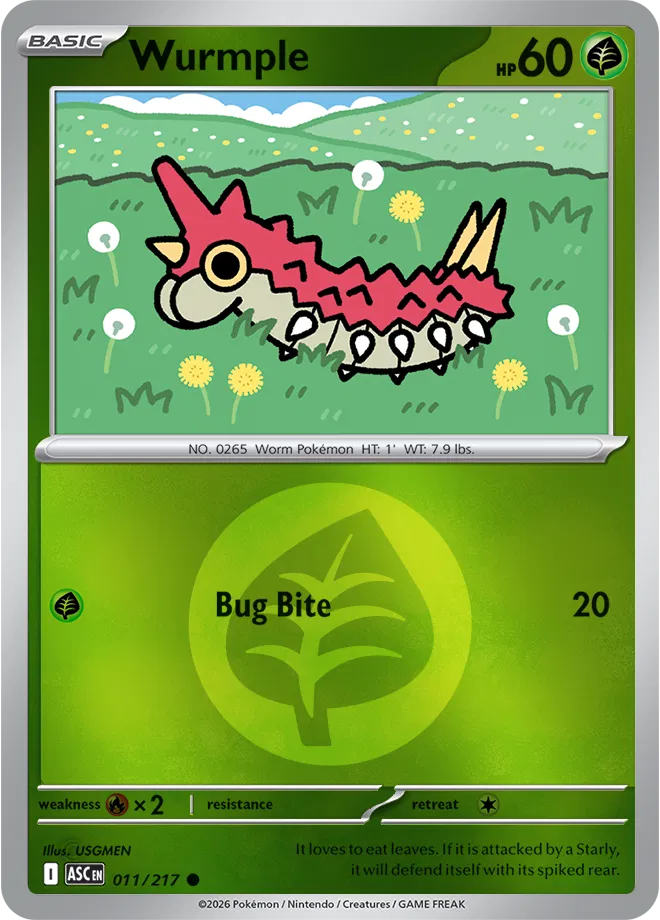 Wurmple (Energy Symbol Pattern) 011/217 (Ascended Heroes)