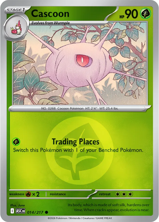Cascoon (Energy Symbol Pattern) 014/217 · Reverse Holofoil (Ascended Heroes)