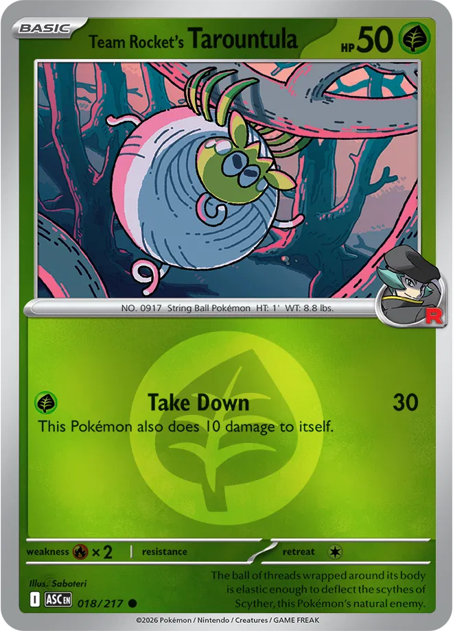 Team Rocket's Tarountula (Energy Symbol Pattern) 018/217 (Ascended Heroes)