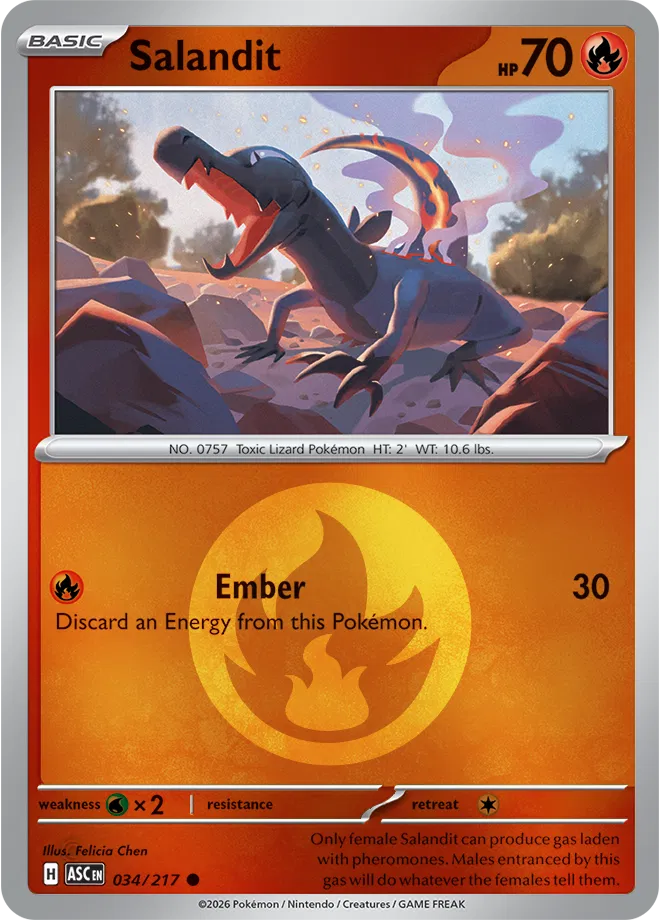Salandit - 034/217 (Energy Symbol Pattern) - ME: Ascended Heroes (ASC)