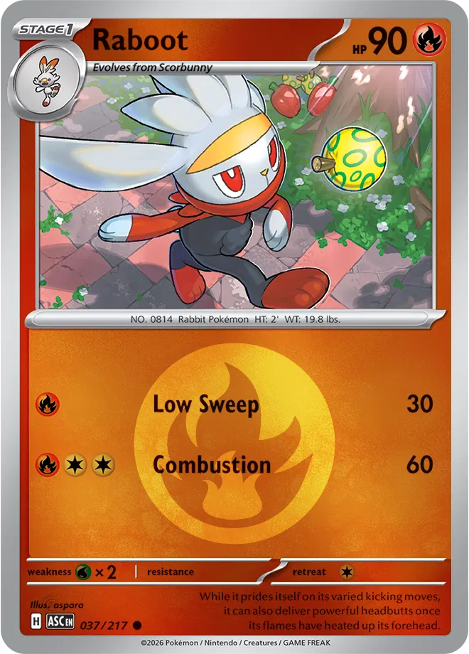 Raboot (Energy Symbol Pattern) Ascended Heroes Common 037/217