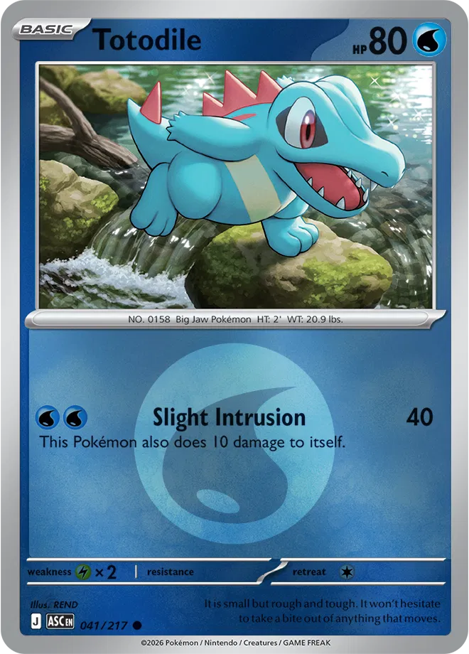 Totodile - 041/217 (Energy Symbol Pattern) - ME: Ascended Heroes (ASC)