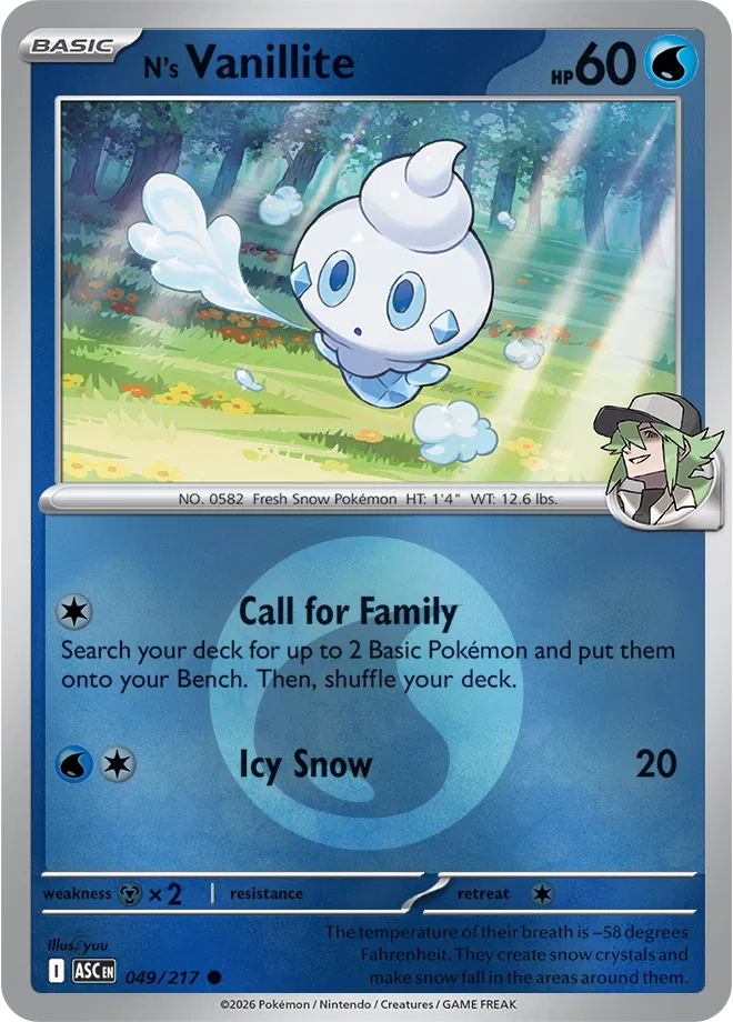 N's Vanillite - 049/217 (Energy Symbol Pattern) - ME: Ascended Heroes (ASC)