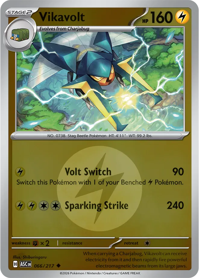 Vikavolt (Energy Symbol Pattern) 066/217 · Reverse Holofoil (Ascended Heroes)