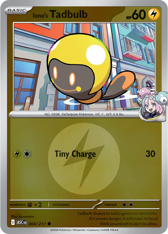 Iono's Tadbulb (Energy Symbol Pattern) 069/217 (Ascended Heroes)
