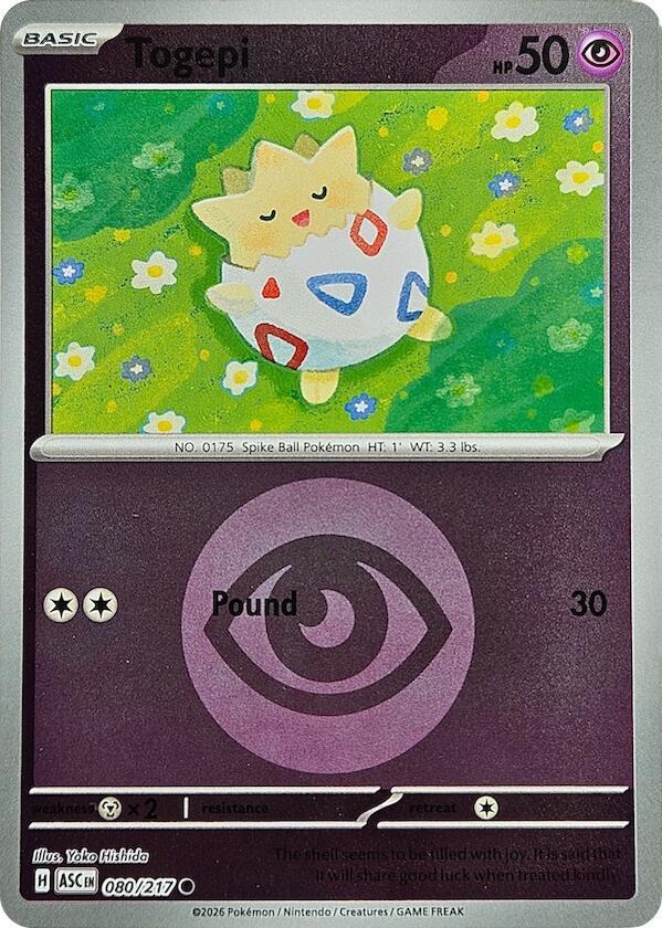 Togepi 080/217 - Ascended Heroes - Energy Symbol Pattern
