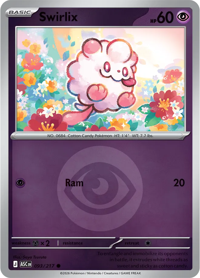 Swirlix (Energy Symbol Pattern) 093/217 · Reverse Holofoil (Ascended Heroes)