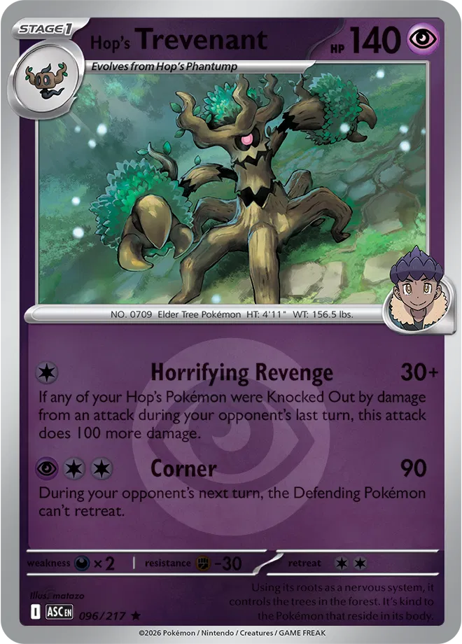 Hop's Trevenant (Energy Symbol Pattern) 096/217 (Ascended Heroes)