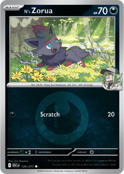 N's Zorua (Energy Symbol Pattern) 136/217 (Ascended Heroes)