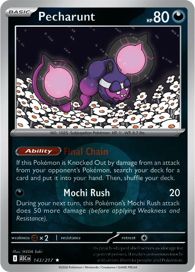 Pecharunt (Energy Symbol Pattern) 143/217 (Ascended Heroes)