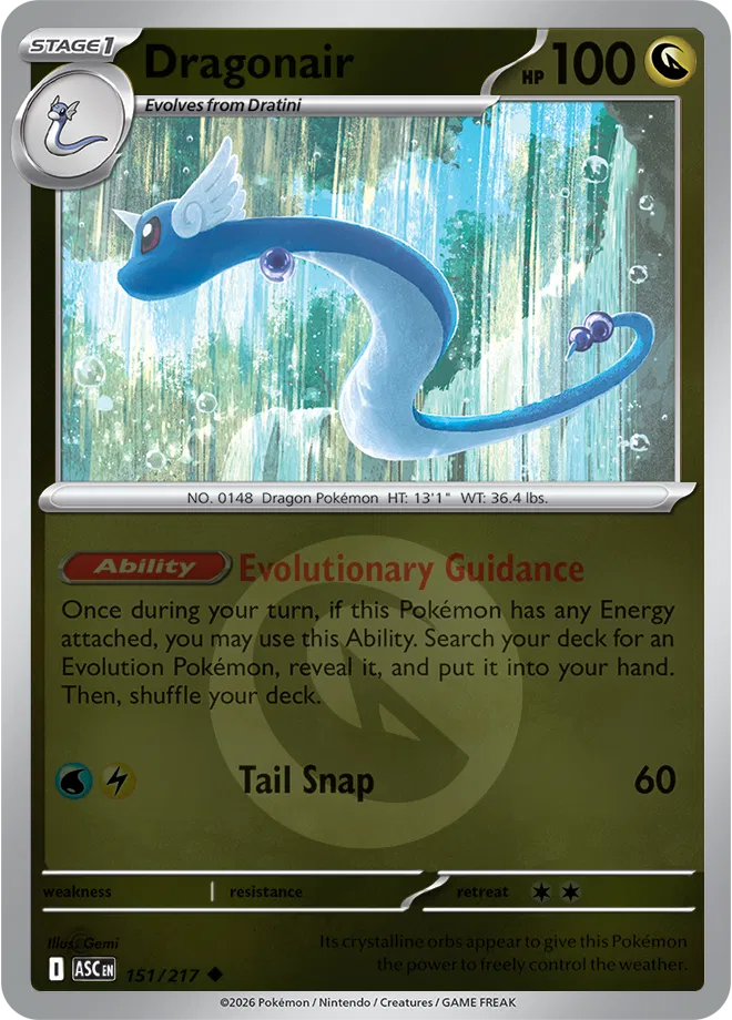 Dragonair (Energy Symbol Pattern) 151/217 · Reverse Holofoil (Ascended Heroes)