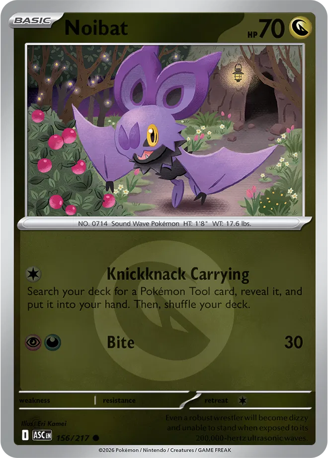 Noibat - 156/217 (Energy Symbol Pattern) - ME: Ascended Heroes (ASC)