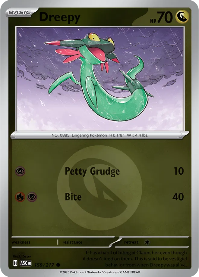 Dreepy - 158/217 (Energy Symbol Pattern) - ME: Ascended Heroes (ASC)