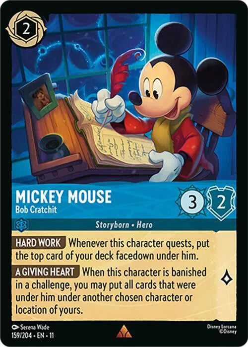 Mickey Mouse - Bob Cratchit 159/204 · Normal (Winterspell)