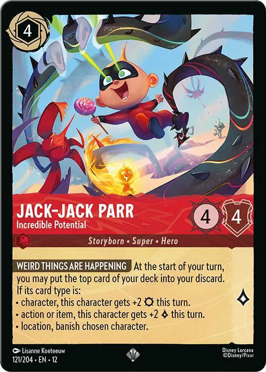 Jack-Jack Parr - Incredible Potential 121/204 · Cold Foil (Wilds Unknown)