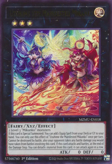 Uzuhime the Manifested Mikanko MZMU-EN018 (Maze of Muertos)