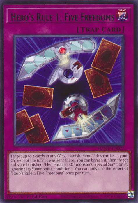 Hero's Rule 1: Five Freedoms MZMU-EN027 (Maze of Muertos)