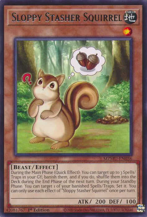 Sloppy Stasher Squirrel MZMU-EN036 (Maze of Muertos)