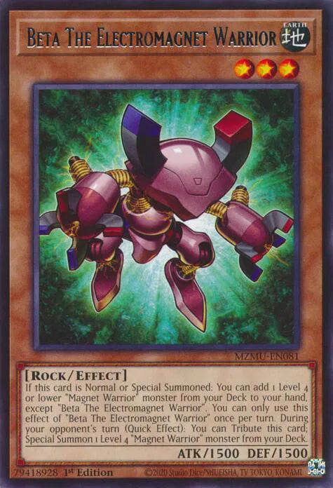 Beta The Electromagnet Warrior MZMU-EN081 (Maze of Muertos)