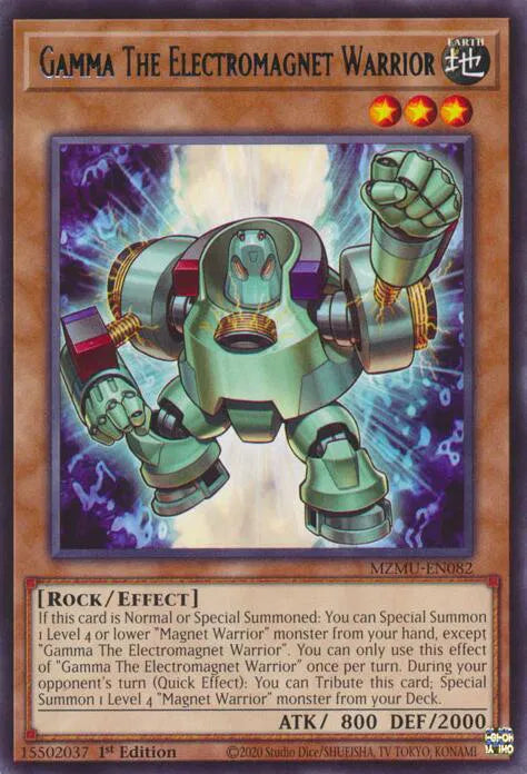 Gamma The Electromagnet Warrior MZMU-EN082 (Maze of Muertos)