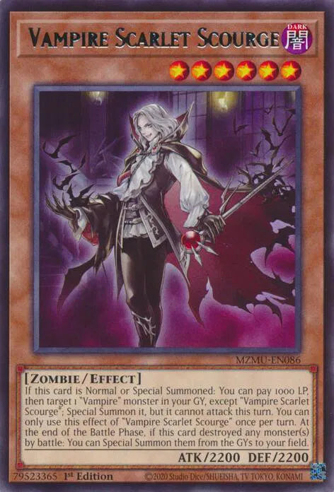 Vampire Scarlet Scourge MZMU-EN086 (Maze of Muertos)