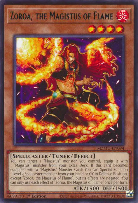 Zoroa, the Magistus of Flame MZMU-EN094 (Maze of Muertos)