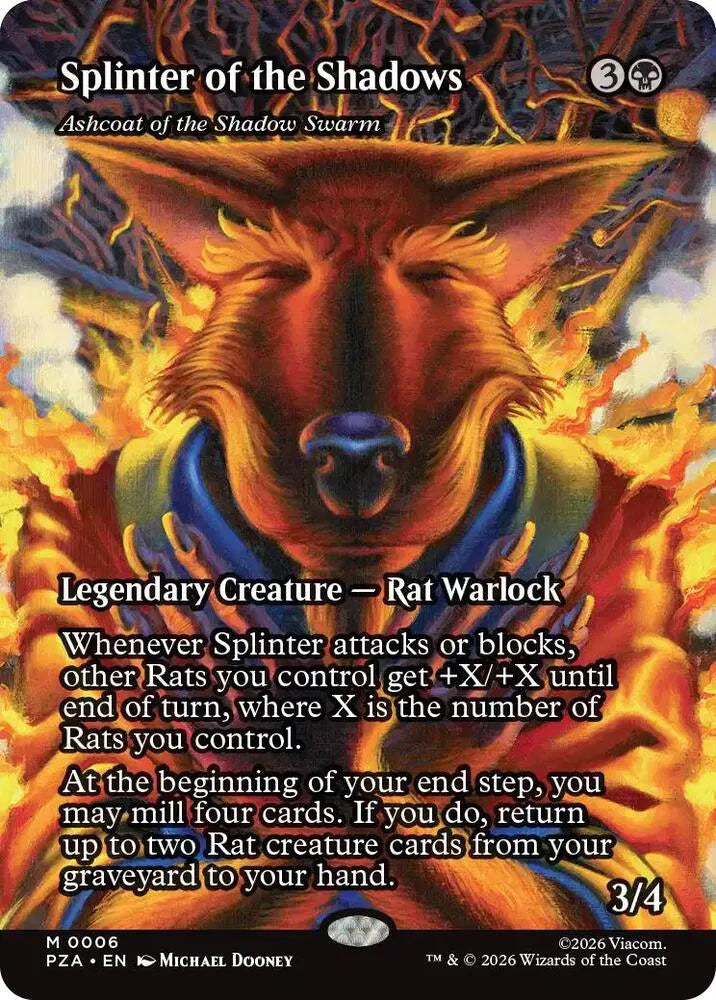 Ashcoat of the Shadow Swarm (Borderless) 6 · Normal (Teenage Mutant Ninja Turtles Eternal-Legal)