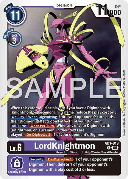 LordKnightmon AD1-018 R (Advanced Booster Digimon Generation)